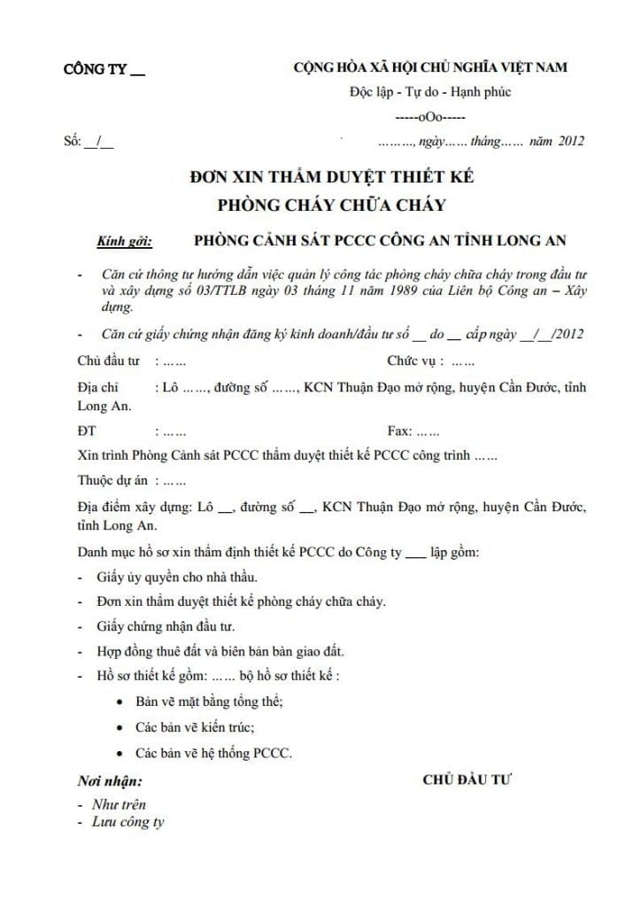 Phòng Cháy Chữa Cháy Tâm Bảo An