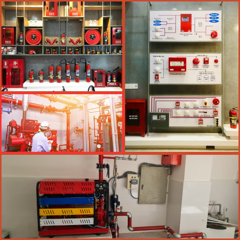 Các hạng mục PCCC thường được trang bị tại các công trình