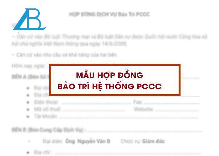 Hợp đồng bảo trì hệ thống PCCC